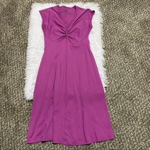 Patagonia Magenta Twist Front Bandha Midi Dress S